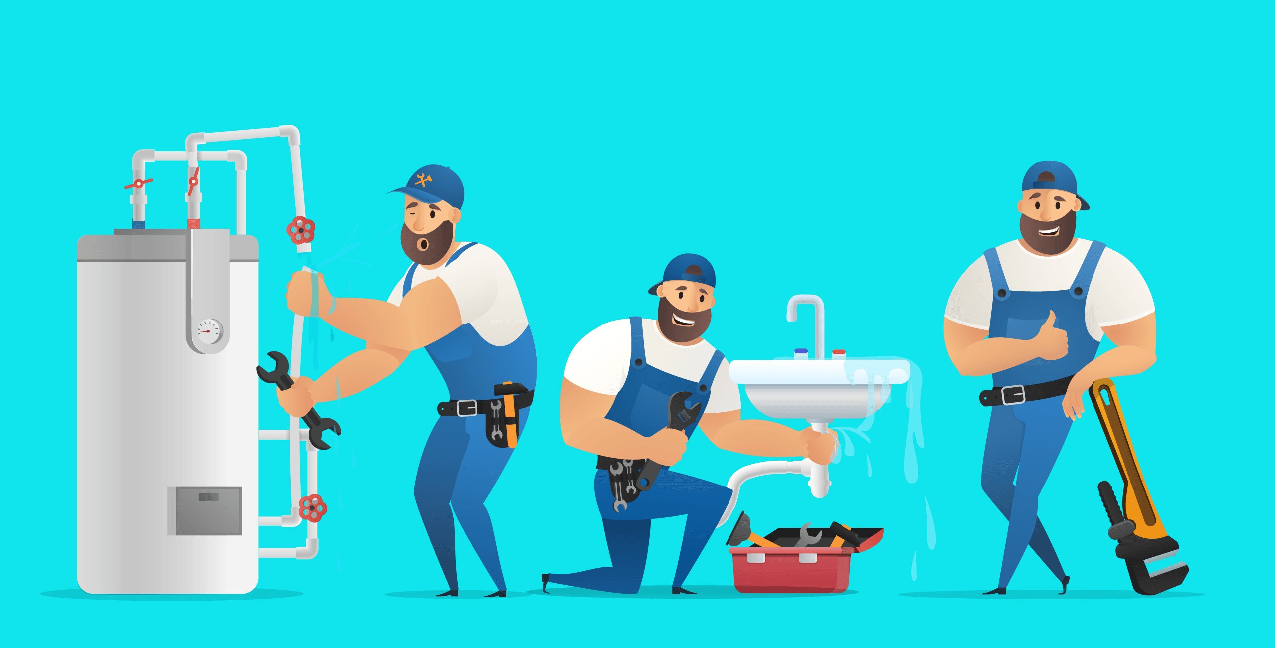 Bandeau plombier accueil